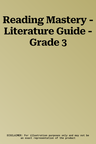 Reading Mastery - Literature Guide - Grade 3