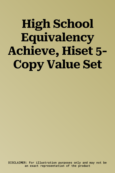 High School Equivalency Achieve, Hiset 5-Copy Value Set