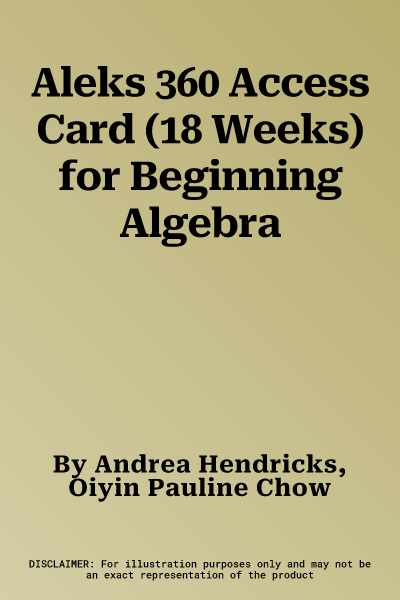 Aleks 360 Access Card (18 Weeks) for Beginning Algebra