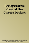 Perioperative Care of the Cancer Patient