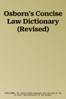 Osborn's Concise Law Dictionary (Revised)