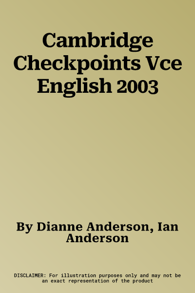 Cambridge Checkpoints Vce English 2003