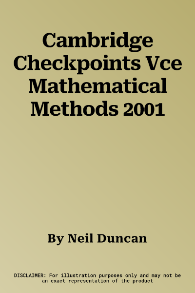 Cambridge Checkpoints Vce Mathematical Methods 2001