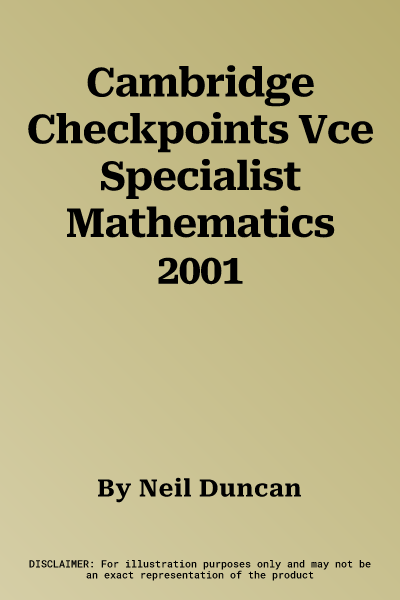 Cambridge Checkpoints Vce Specialist Mathematics 2001