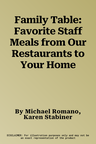 Family Table: Favorite Staff Meals from Our Restaurants to Your Home