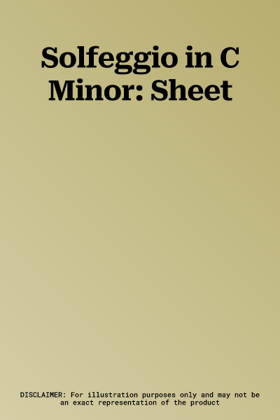 Solfeggio in C Minor: Sheet