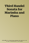 Third Handel Sonata for Marimba and Piano