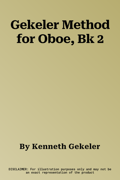 Gekeler Method for Oboe, Bk 2