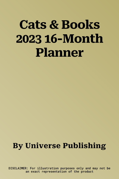 Cats & Books 2023 16-Month Planner