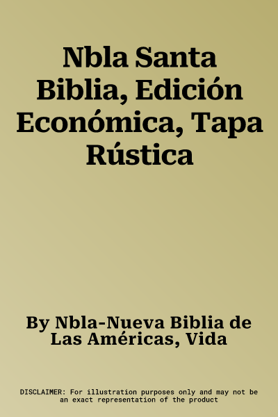 Nbla Santa Biblia, Edición Económica, Tapa Rústica