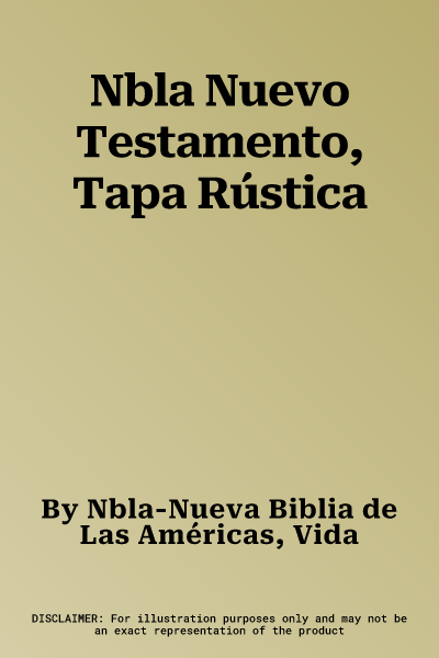 Nbla Nuevo Testamento, Tapa Rústica