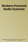 Modern Personal Radio Systems