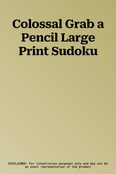 Colossal Grab a Pencil Large Print Sudoku