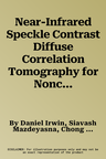 Near-Infrared Speckle Contrast Diffuse Correlation Tomography for Noncontact Imaging of Tissue Blood Flow Distribution