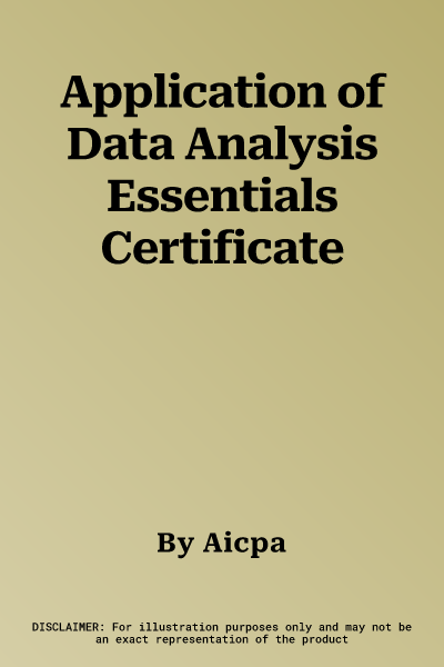 Application of Data Analysis Essentials Certificate