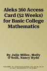 Aleks 360 Access Card (52 Weeks) for Basic College Mathematics