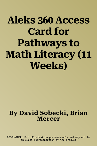 Aleks 360 Access Card for Pathways to Math Literacy (11 Weeks)