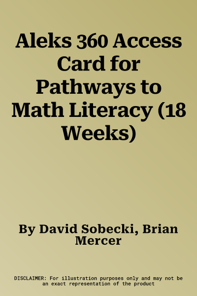 Aleks 360 Access Card for Pathways to Math Literacy (18 Weeks)