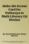 Aleks 360 Access Card for Pathways to Math Literacy (52 Weeks)