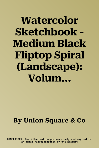 Watercolor Sketchbook - Medium Black Fliptop Spiral (Landscape): Volume 20