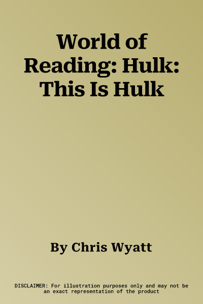 World of Reading: Hulk: This Is Hulk