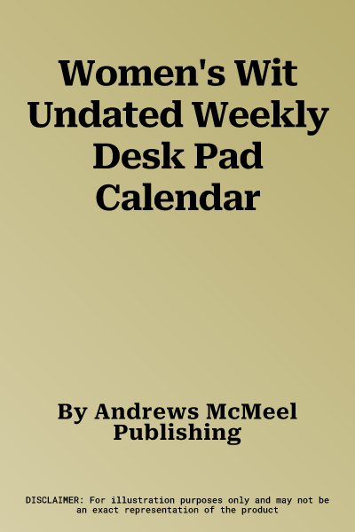 Women's Wit Undated Weekly Desk Pad Calendar