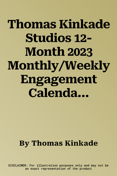 Thomas Kinkade Studios 12-Month 2023 Monthly/Weekly Engagement Calendar with Scr