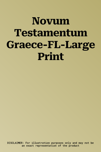 Novum Testamentum Graece-FL-Large Print