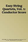 Easy String Quartets, Vol. 1: Conductor Score