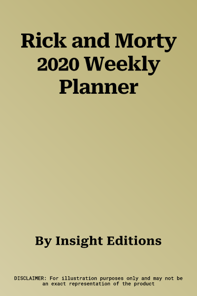 Rick and Morty 2020 Weekly Planner