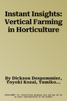 Instant Insights: Vertical Farming in Horticulture