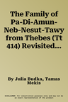 The Family of Pa-Di-Amun-Neb-Nesut-Tawy from Thebes (Tt 414) Revisited: The Case Study of Kalutj/Nes-Khonsu (G108 + G137)