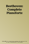 Beethoven: Complete Pianoforte