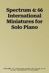 Spectrum 4: 66 International Miniatures for Solo Piano