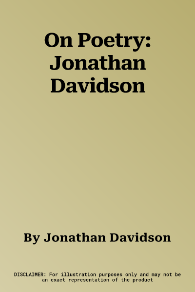 On Poetry: Jonathan Davidson