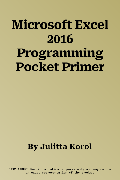 Microsoft Excel 2016 Programming Pocket Primer