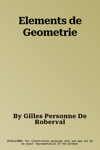 Elements de Geometrie