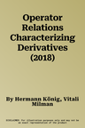 Operator Relations Characterizing Derivatives (2018)