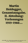 Martin Heidegger, Gesamtausgabe. II. Abteilung: Vorlesungen 1919-1944: Der Anfang Der Abendlandischen Philosophie: Auslegung Des Anaximander Und Parme