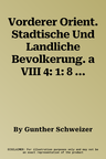 Vorderer Orient. Stadtische Und Landliche Bevolkerung. a VIII 4: 1: 8 Mio.