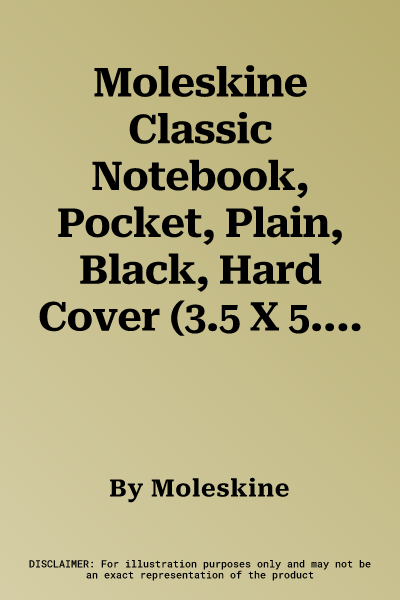 Moleskine Classic Notebook, Pocket, Plain, Black, Hard Cover (3.5 X 5.5)