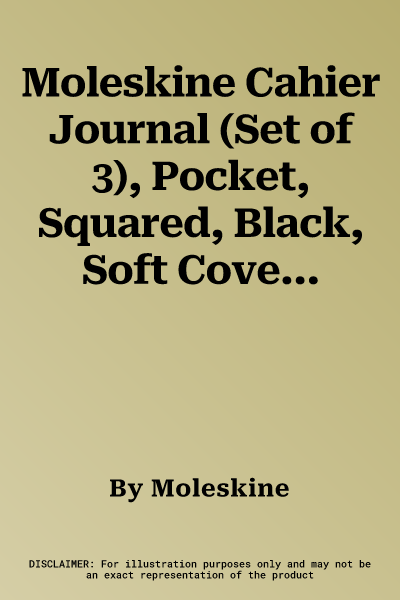 Moleskine Cahier Journal (Set of 3), Pocket, Squared, Black, Soft Cover (3.5 X 5.5): Set of 3 Squared Journals