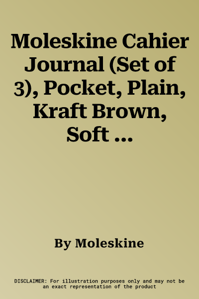 Moleskine Cahier Journal (Set of 3), Pocket, Plain, Kraft Brown, Soft Cover (3.5 X 5.5): Set of 3 Plain Journals