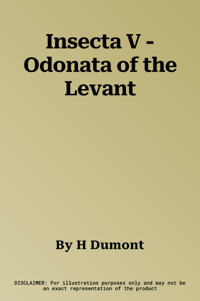 Insecta V - Odonata of the Levant