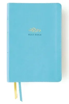 Niv, Women's Devotional Bible, Large Print, Leathersoft, Teal, Comfort Print