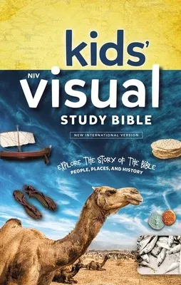 Niv, Kids' Visual Study Bible, Hardcover, Blue, Full Color Interior: Explore the Story of the Bible---People, Places, and History