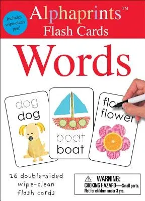 Alphaprints: Wipe Clean Flash Cards Words