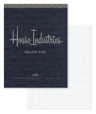 House Industries Graph Pad: 40 Acid-Free Sheets, Design Tips, Extra-Thick Backing Board