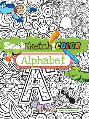 Seek, Sketch and Color Alphabet (Green)