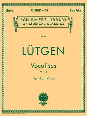 Vocalises (20 Daily Exercises) - Book I: Schirmer Library of Classics Volume 654 High Voice